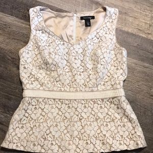 Beautiful White House Black Market Blouse